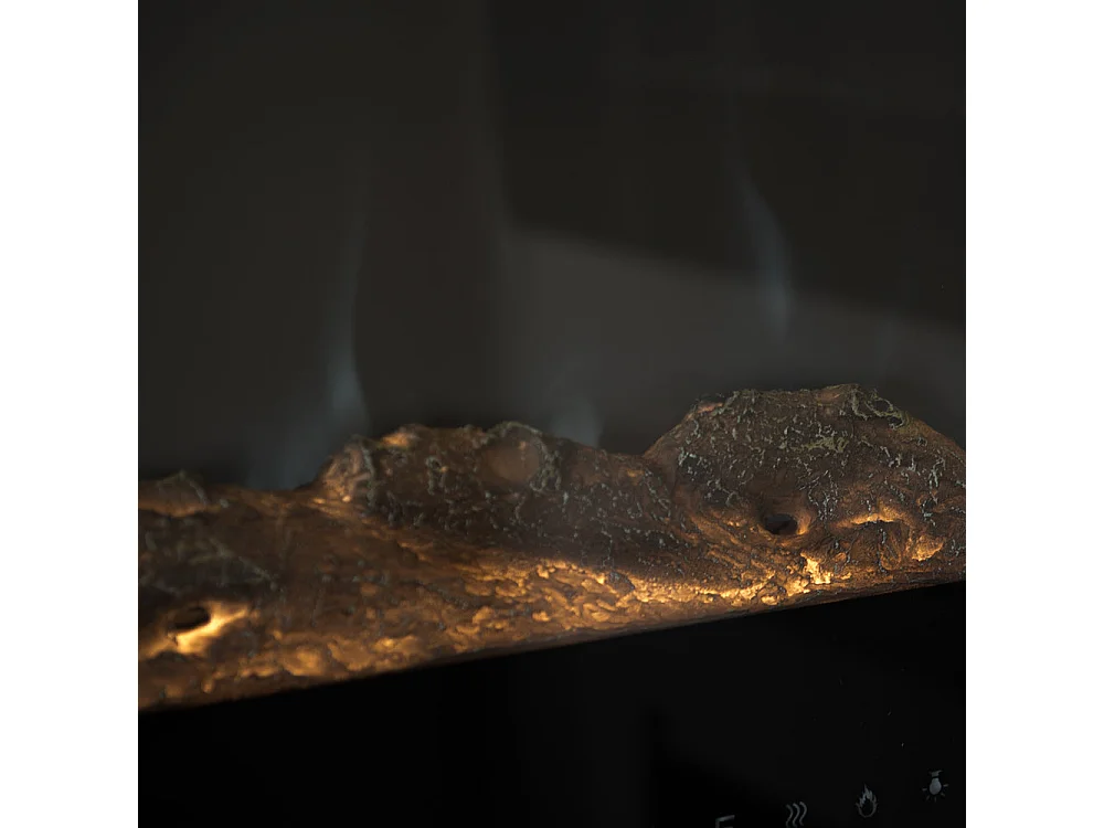 Lareira elétrica CHICAGO, lareira de parede embutida, C101,6 x L14 x A54,6