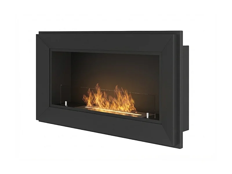 Frame 900 SimpleFire Einbau-Bioethanolkamin mit Glas - Mattschwarz