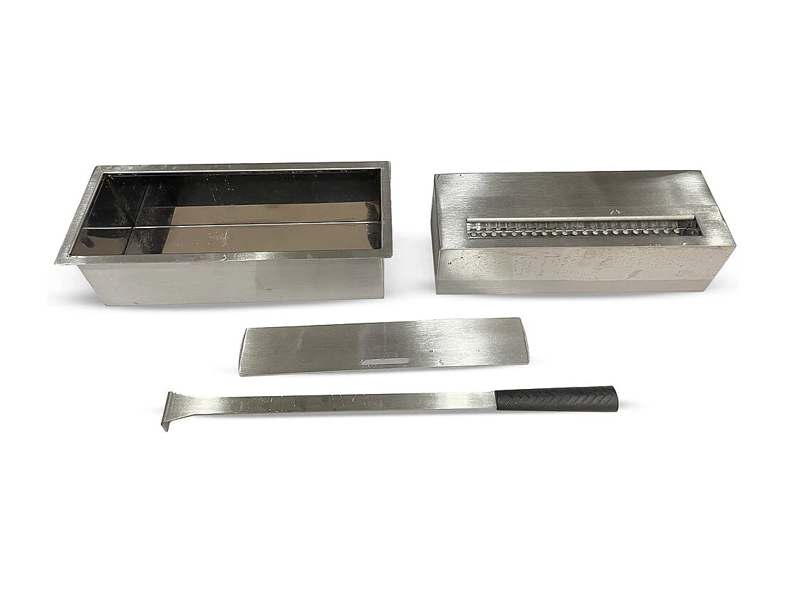 Bruciatore a bioetanolo 1.5LT ACCIAIO INOX 430SS L30 x P12.5 x H8.5 cm