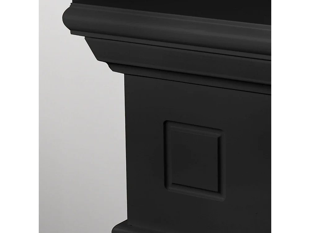 Camino a bioetanolo biocamino da terra Cambridge in legno Nero 110x37x102h