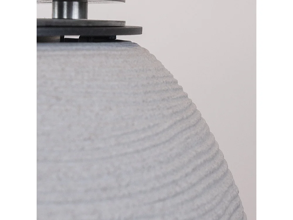 Chimenea de bioetanol, brasero de jardín, de pie, para uso interior y exterior, BOTTICELLI Corda Beige, d.40 x h.54