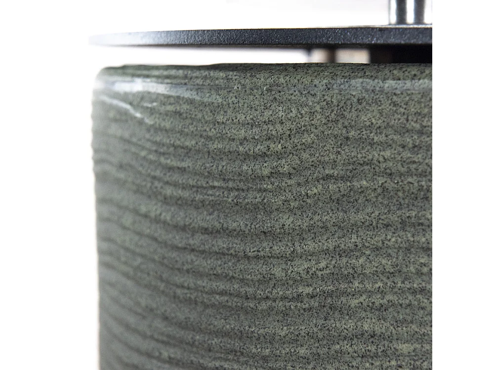 Camino a bioetanolo braciere da giardino da terra per interno esterno RAFFAELLO Verde Salvia d.35 x h55