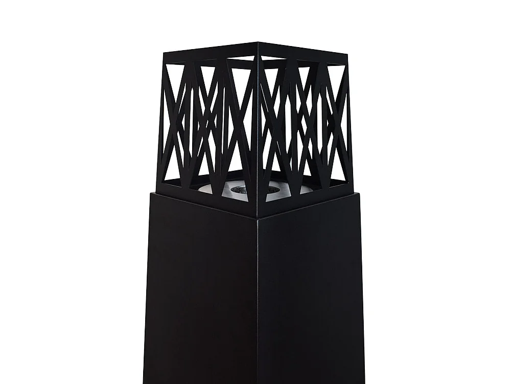 Vulcano Nero 40x40x145mm udendørs bioethanol havepejs