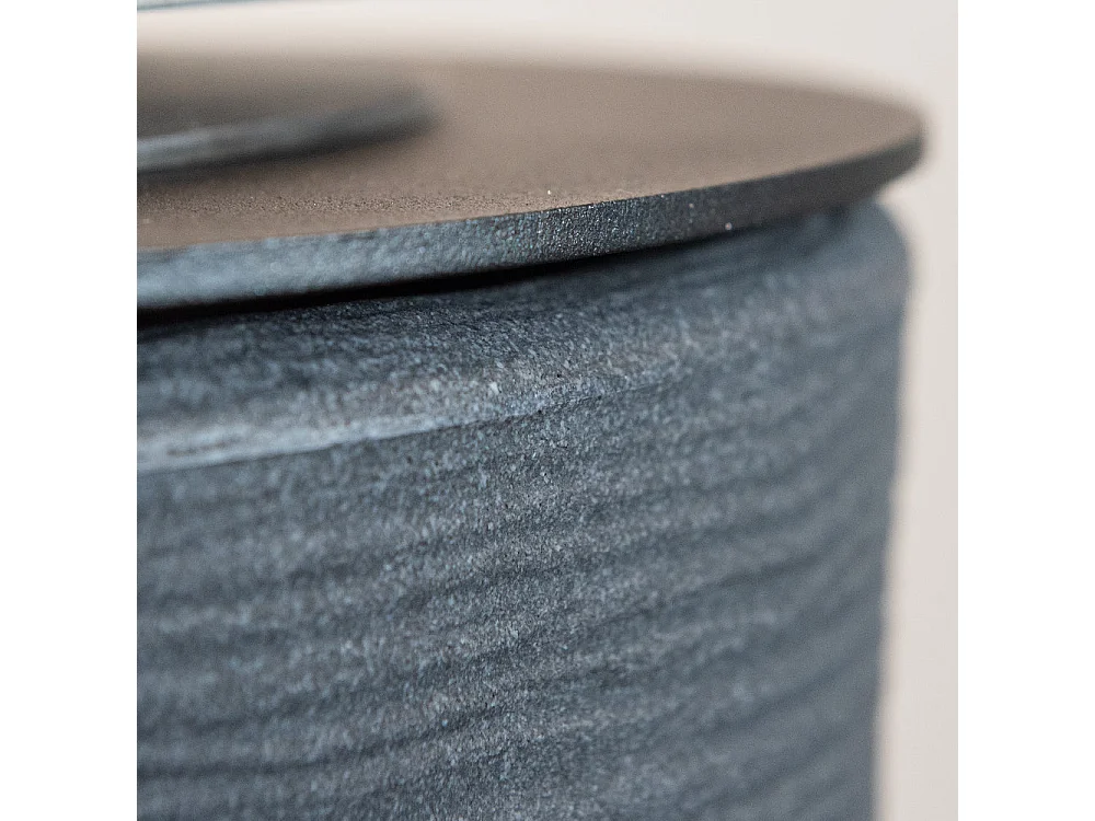 Camino a bioetanolo braciere da giardino da terra per interno esterno RAFFAELLO Ghisa Grigio d.35 x h55