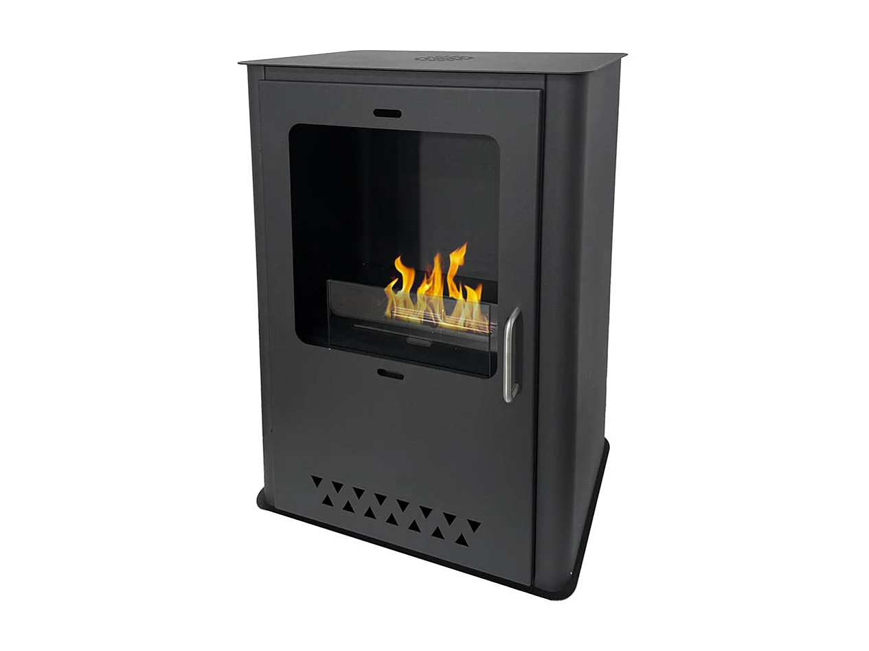 Stufa a bioetanolo camino biocamino da terra LUISA L50xP30xH68