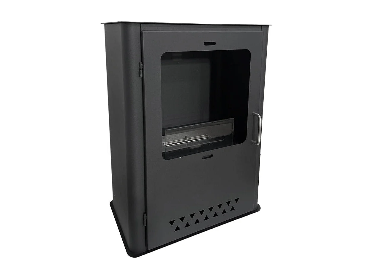 Stufa a bioetanolo camino biocamino da terra LUISA L50xP30xH68