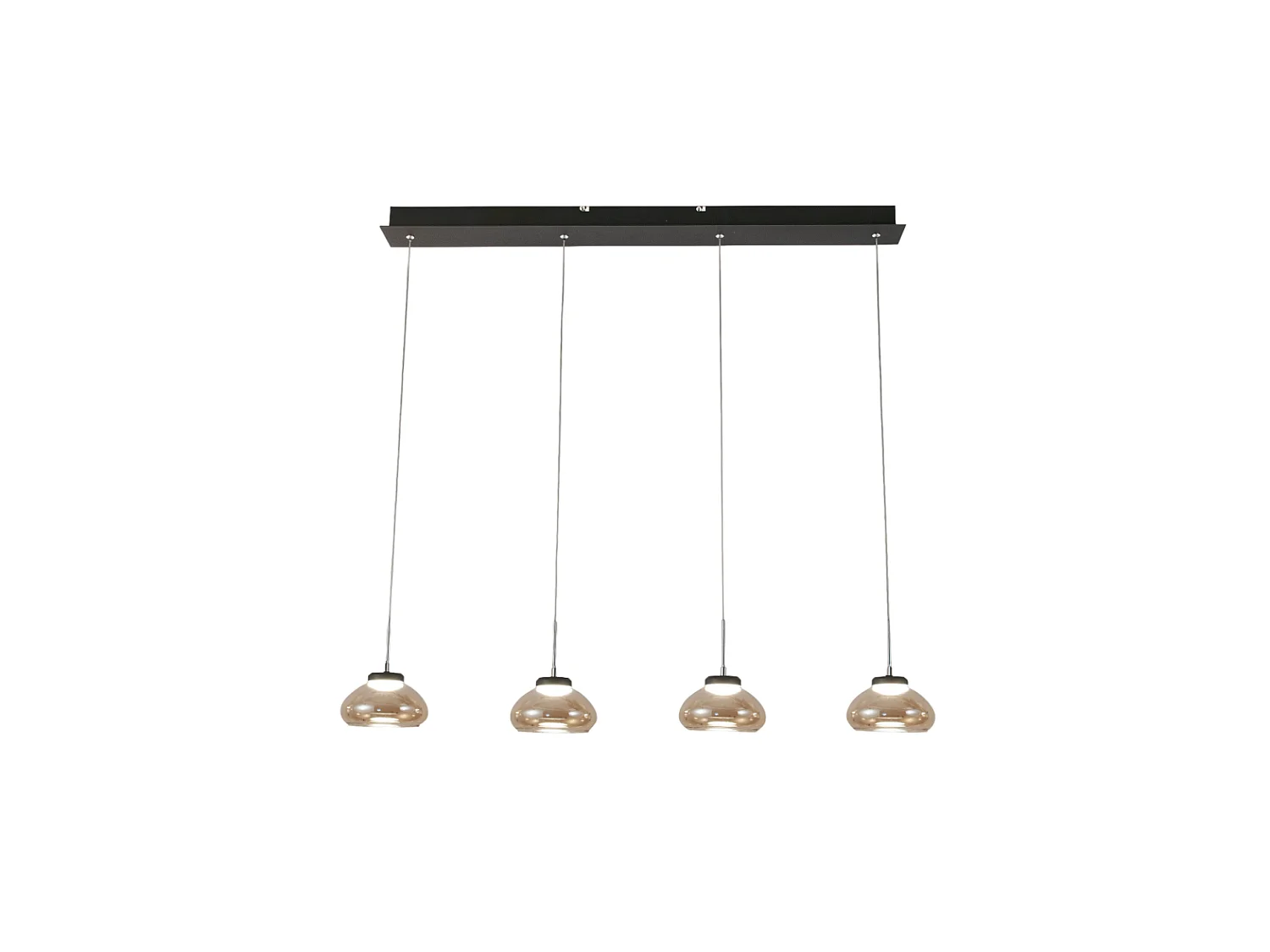 Arabella - Fabas Luce 4-lichts hanglamp - 32W LED - Amberkleurig modern design