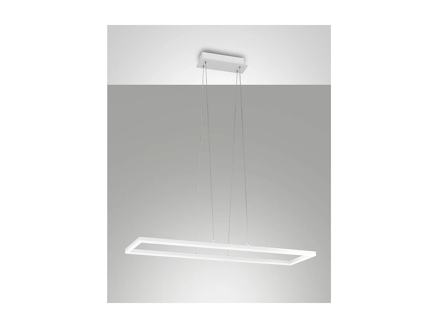 Bard LED pendelplafondlamp 52W Wit 3394-45-102 Fabas Luce