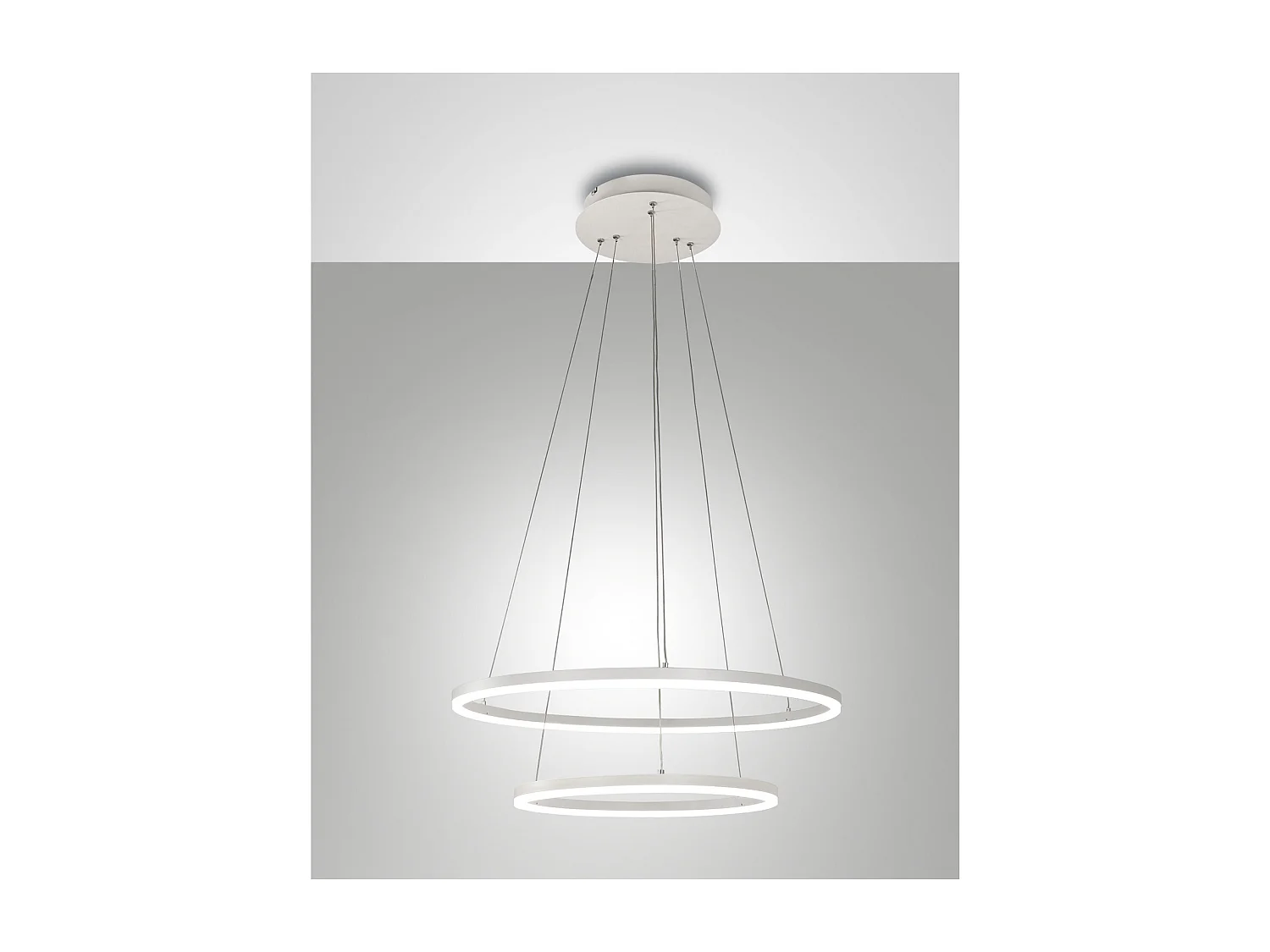 GIOTTO LED hangkroonluchter 52W wit 3508-45-102 Fabas Luce