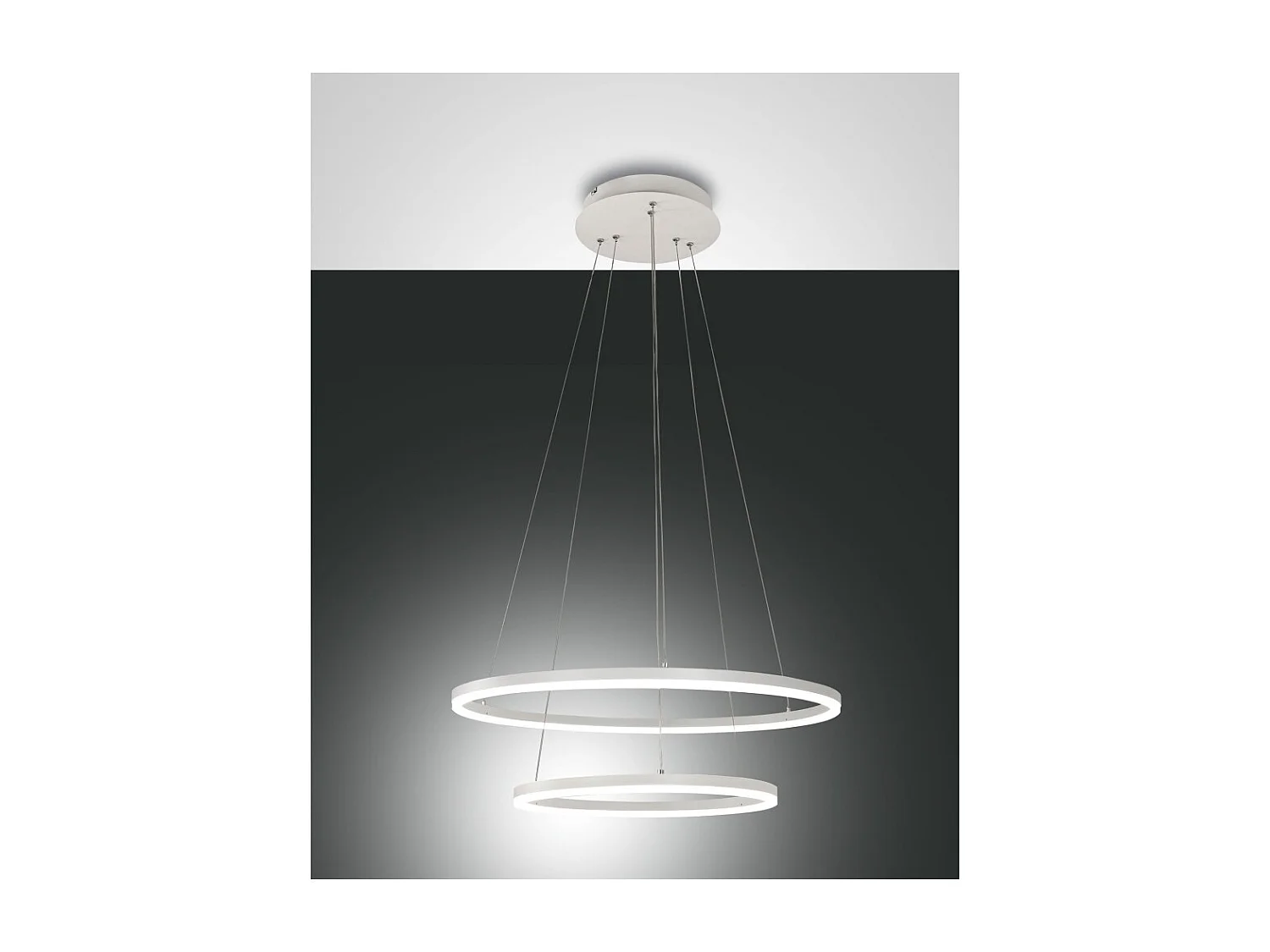 GIOTTO LED hangkroonluchter 52W wit 3508-45-102 Fabas Luce