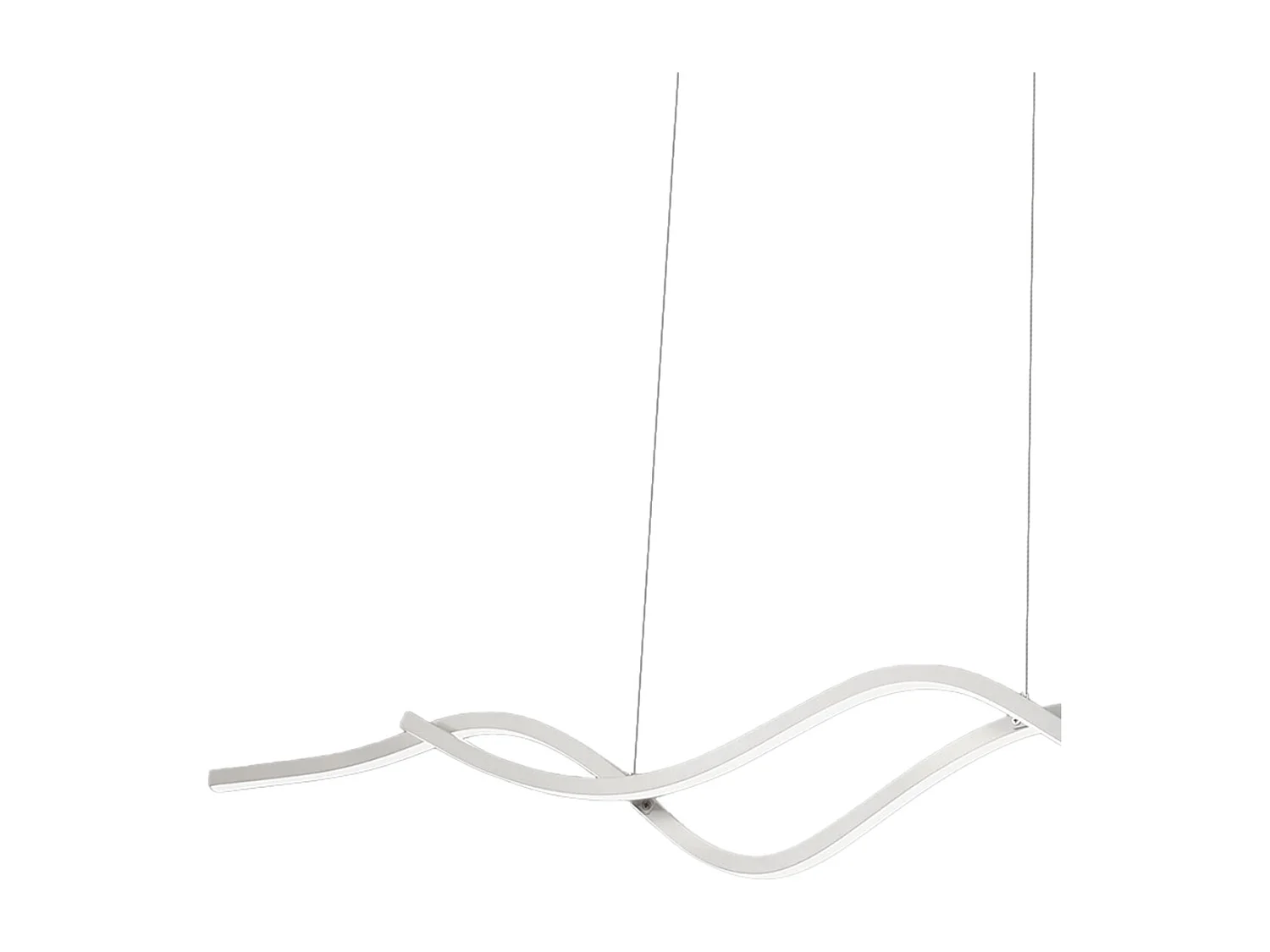 Lámpara colgante LED blanca Sinuo 36W 3666-45-102 Fabas Luce