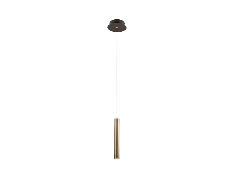 Suspension simple Prado en laiton de Fabas Luce - LED 6,5W dimmable, design moderne