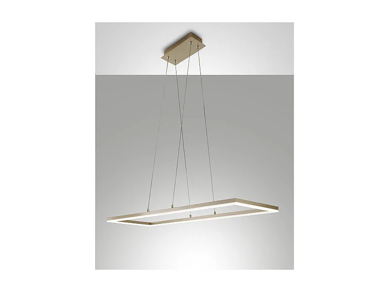 Lámpara de techo colgante LED Bard 52W 3394-45-225 Oro mate Fabas Luce