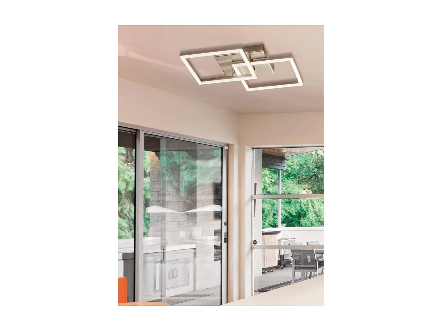 Lámpara de techo LED BARD moderna de 39 W, oro mate 3394-22-225 Fabas Luce