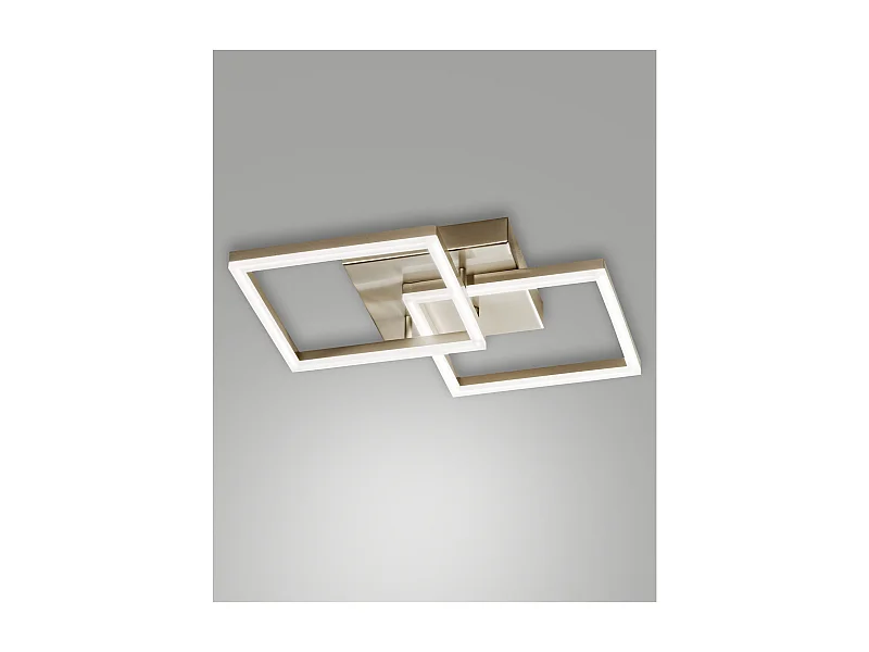 Lámpara de techo LED BARD moderna de 39 W, oro mate 3394-22-225 Fabas Luce