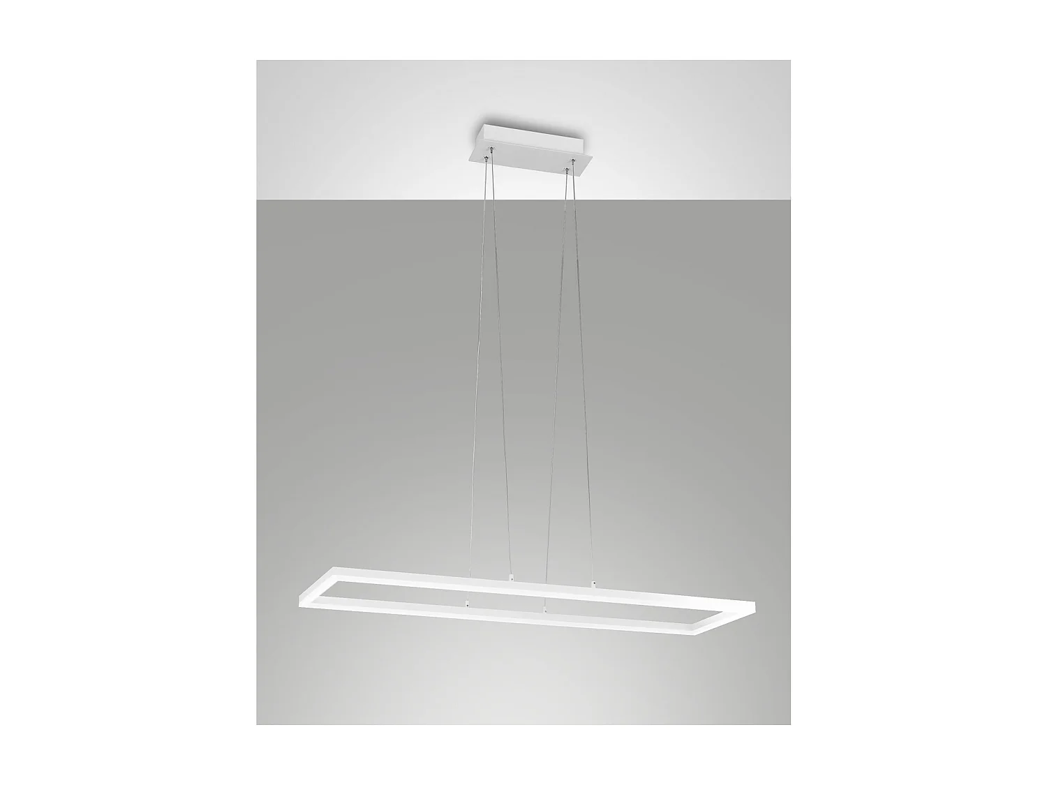BARD LED pendelplafondlamp 52W Wit 3394-43-102 Fabas Luce
