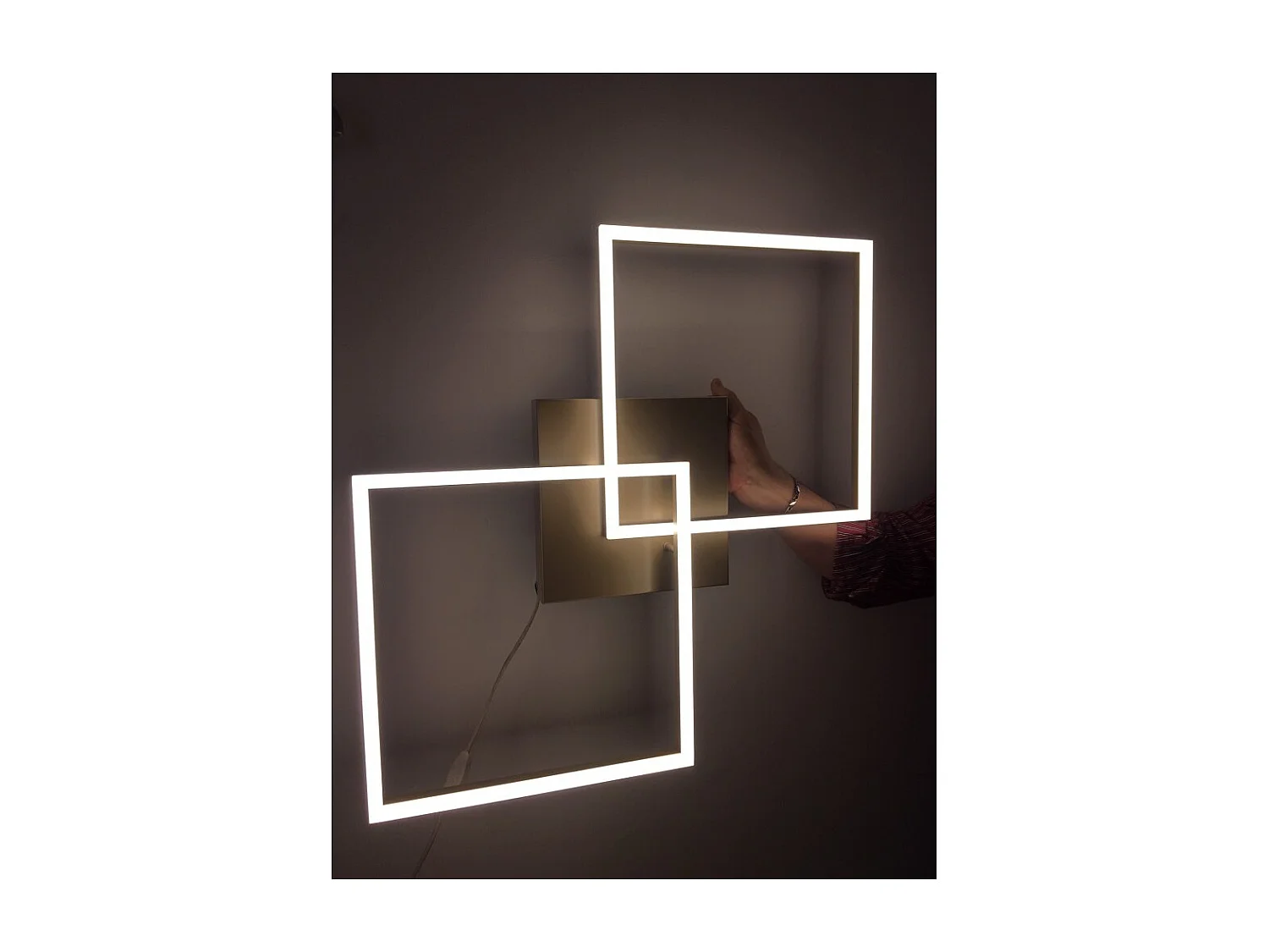 Lámpara de techo LED BARD moderna de 52 W, color oro mate 3394-65-225 Fabas Luce