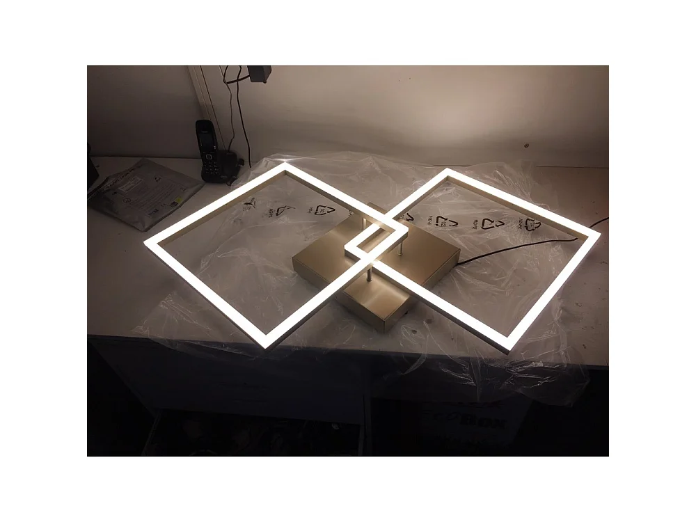 BARD plafonnier LED moderne 52W Or Mat 3394-65-225 Fabas Luce