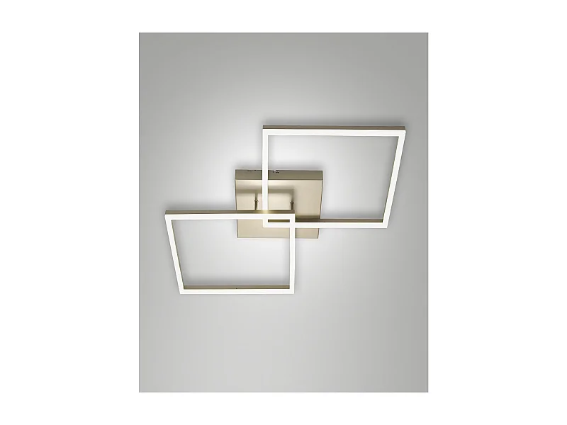 Lámpara de techo LED BARD moderna de 52 W, color oro mate 3394-65-225 Fabas Luce