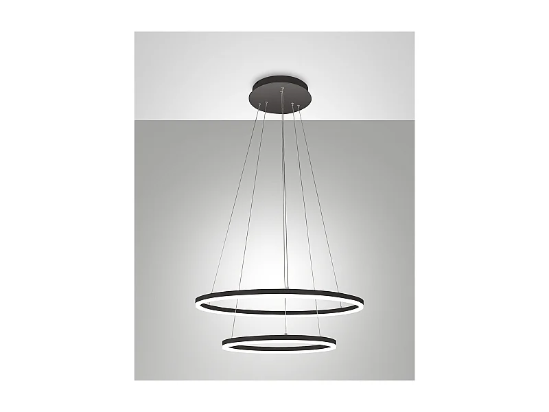Lampa wisząca LED GIOTTO 52W czarna 3508-45-101 Fabas Luce