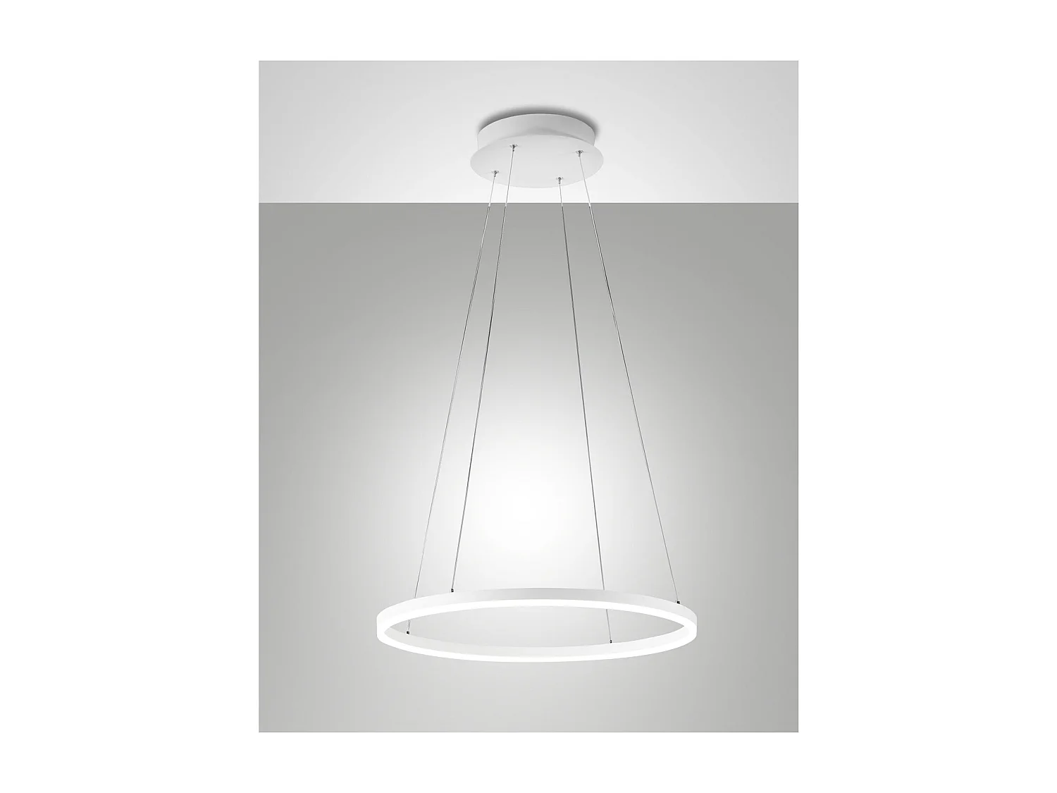 GIOTTO LED hangkroonluchter 36W wit 3508-40-102 Fabas Luce