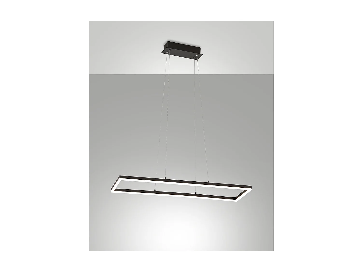 Lámpara colgante de techo LED Bard 52W Negro 3394-45-101 Fabas Luce