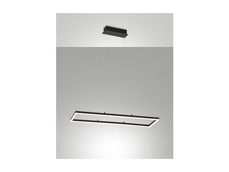 Lámpara colgante de techo LED Bard 52W Negro 3394-45-101 Fabas Luce