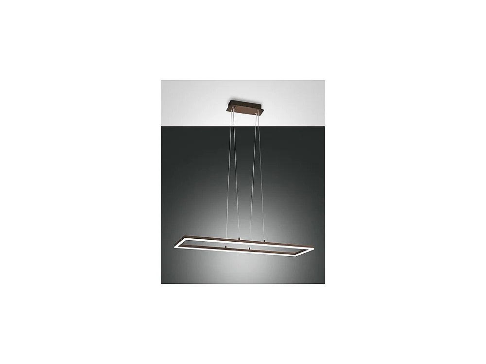 Bard LED pendant ceiling light 52W Corten 3394-45-361 Fabas Luce