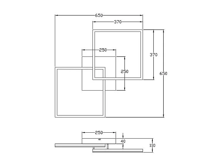 BARD moderne LED plafondlamp 52W Corten 3394-65-361 Fabas Luce