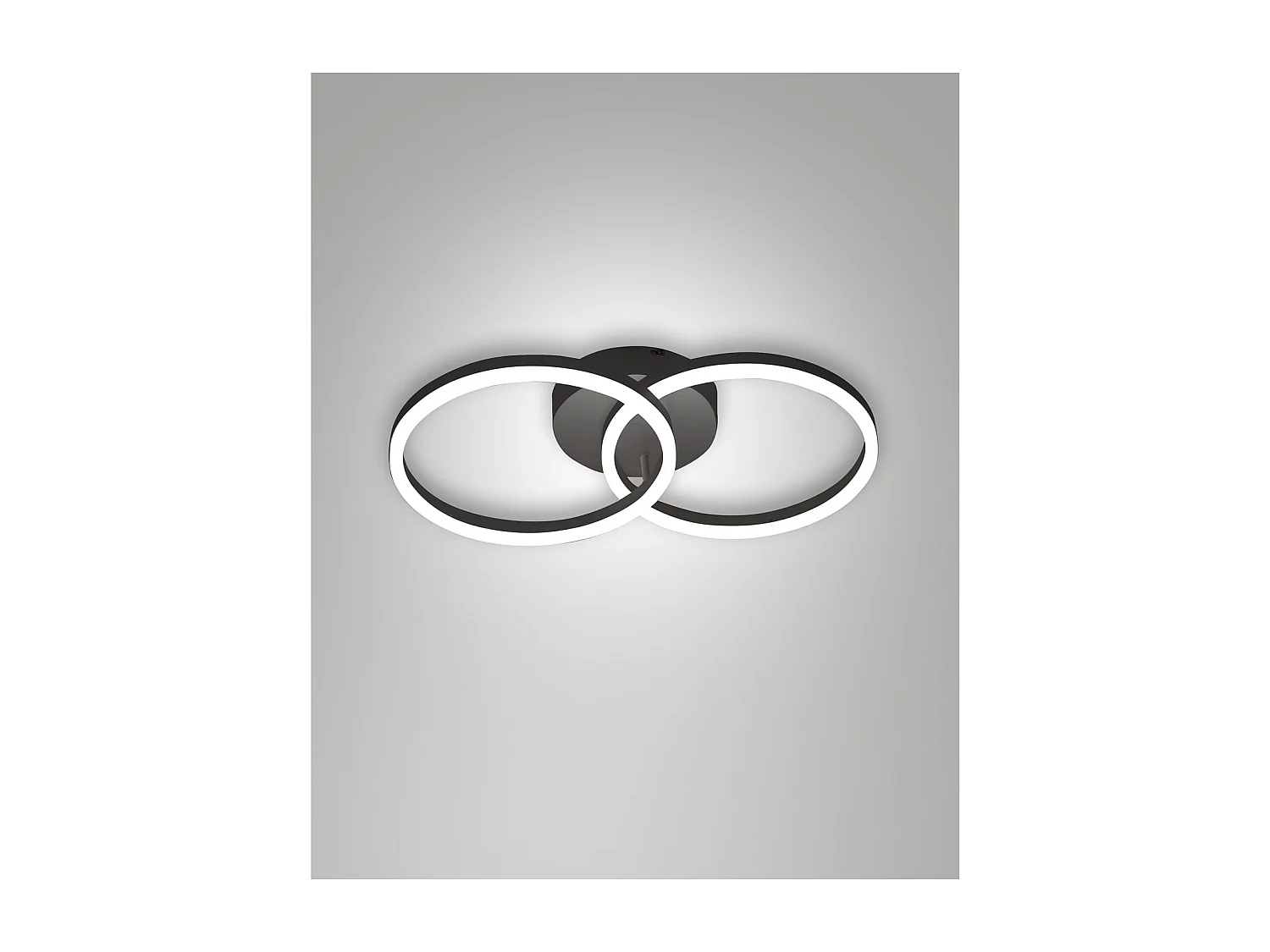 Lámpara de techo LED moderna GIOTTO 36W negra 3508-22-101 Fabas Luce