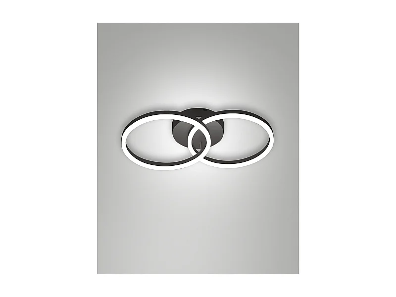 Lámpara de techo LED moderna GIOTTO 36W negra 3508-22-101 Fabas Luce