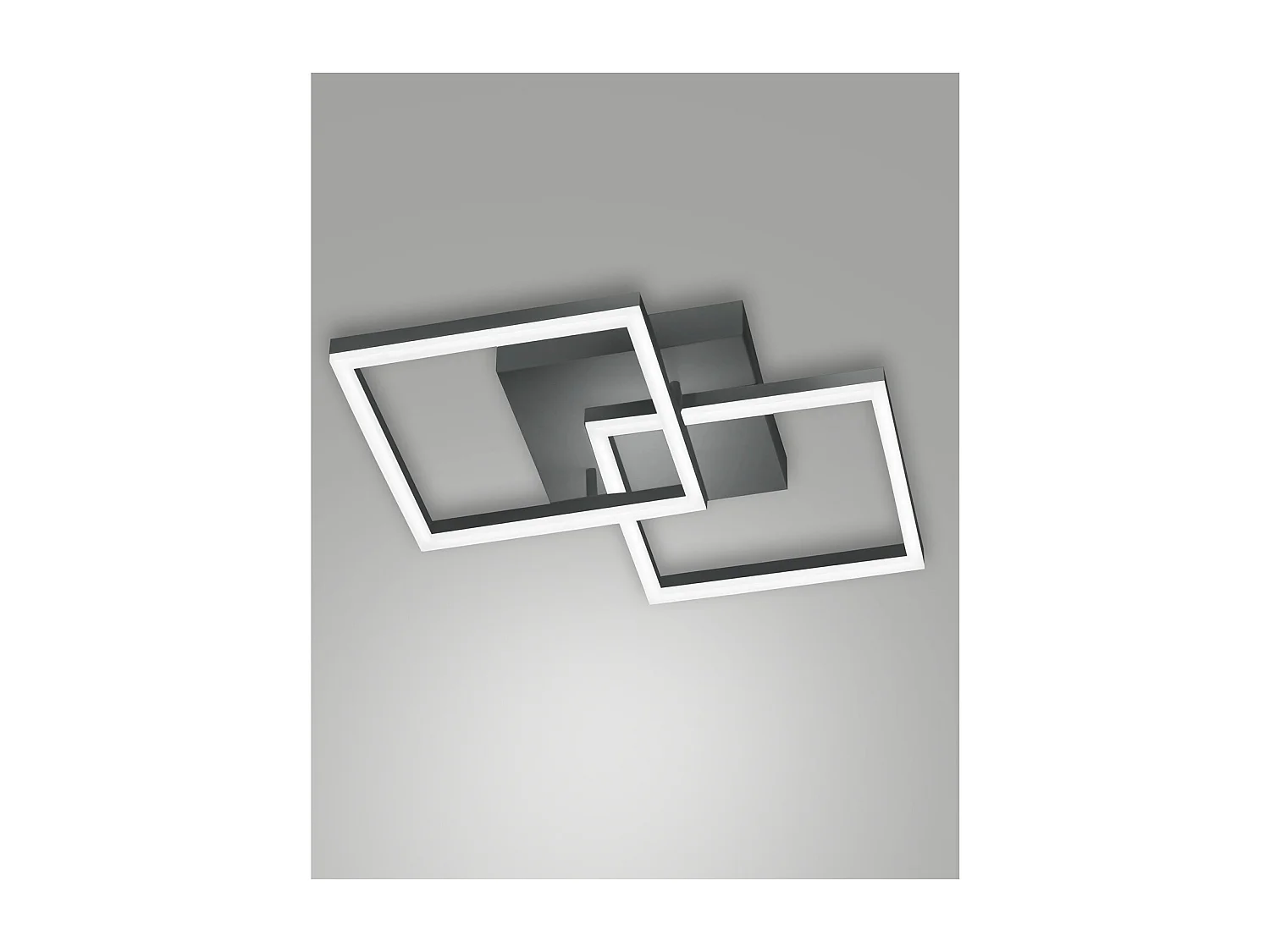 BARD moderne LED plafondlamp 39W Antraciet 3394-29-282 Fabas Luce