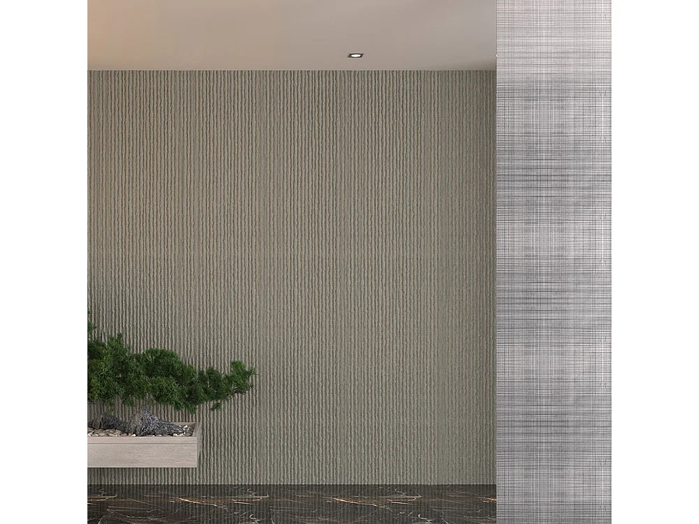 Dekorative 3D-Wandpaneele in Steinoptik, 12-teilig, 8,6 m², PU-Wandbelag, 120 x 60 x 2,5 cm, Steingrau