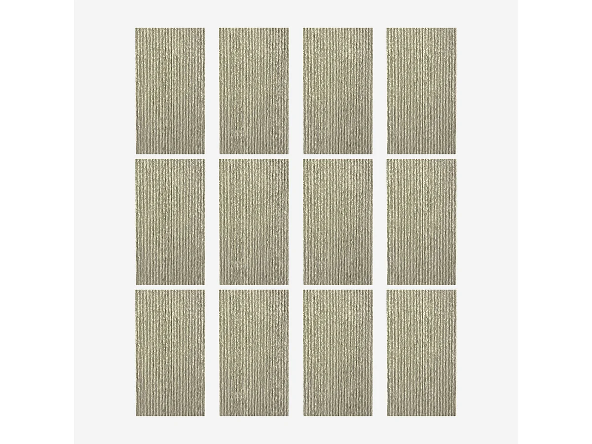 Ensemble de 12 panneaux décoratifs effet pierre 3D grattée, revêtement mural PU 8,6 m² (120 x 60 x 2,5 cm), gris roche