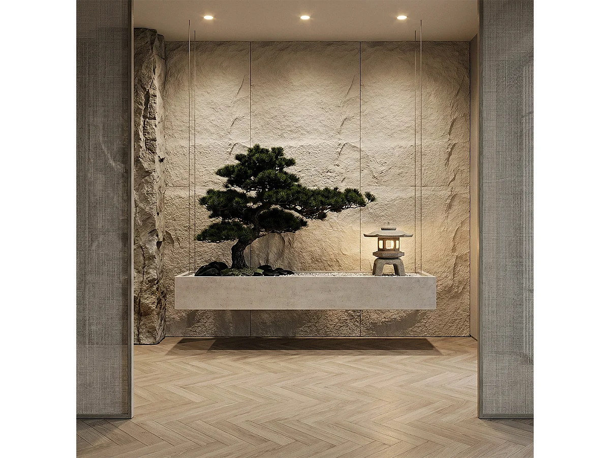 Pannello decorativo effetto roccia pietra 3D set 10 pz 7,2 mt2 rivestimento murale in PU 120 x 60 x 3 Bianco Leccese