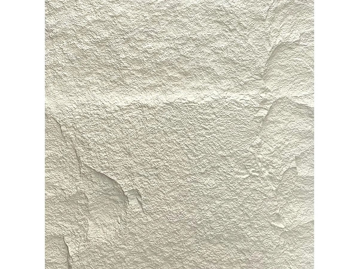 Pannello decorativo effetto roccia pietra 3D set 10 pz 7,2 mt2 rivestimento murale in PU 120 x 60 x 3 Bianco Leccese