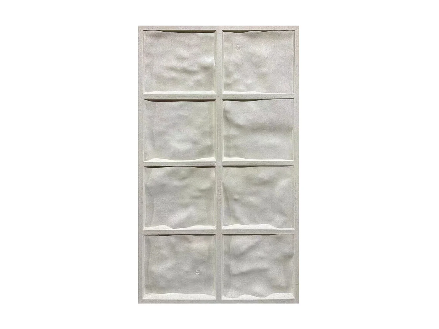 Pannello decorativo effetto roccia pietra 3D set 10 pz 7,2 mt2 rivestimento murale in PU 120 x 60 x 3 Bianco Leccese