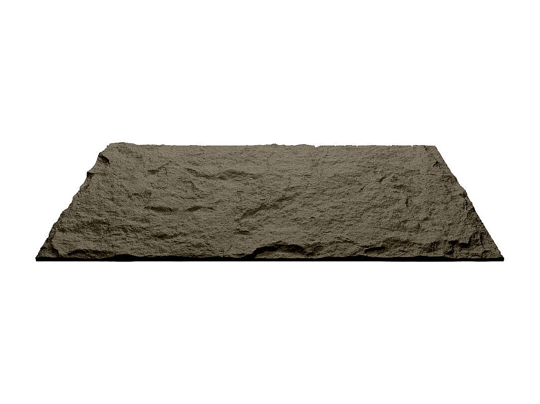 Zestaw dekoracyjnych paneli 3D z efektem kamienia, 10 szt., 7,2 m2, okładzina ścienna PU, 120 x 60 x 3, Volcano Grey