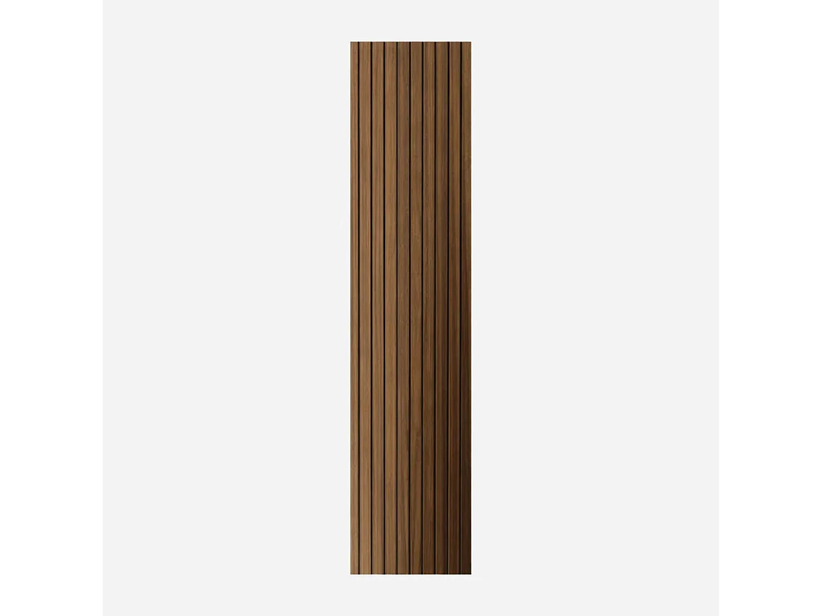Painel decorativo em PVC com efeito de ripas de madeira, conjunto de 10 peças, 120x30 cm, revestimento de parede em nogueira