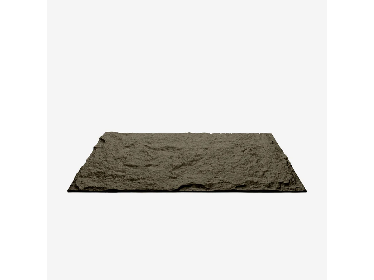 Zestaw dekoracyjnych paneli 3D z efektem kamienia, 10 szt., 7,2 m2, okładzina ścienna PU, 120 x 60 x 3, Volcano Grey