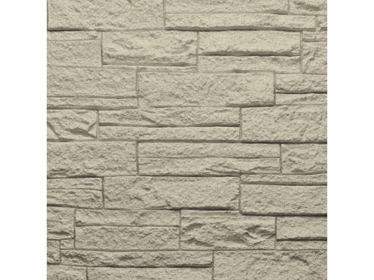 Ensemble de 12 panneaux décoratifs effet brique et pierre 3D, revêtement mural PU 8,6 m² (120 x 60 x 2,5 cm), coloris Greige Tortora