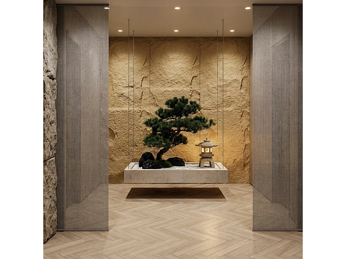 Ensemble de 10 panneaux décoratifs effet pierre 3D, revêtement mural PU 7,2 m² (120 x 60 x 3 cm), Tufo