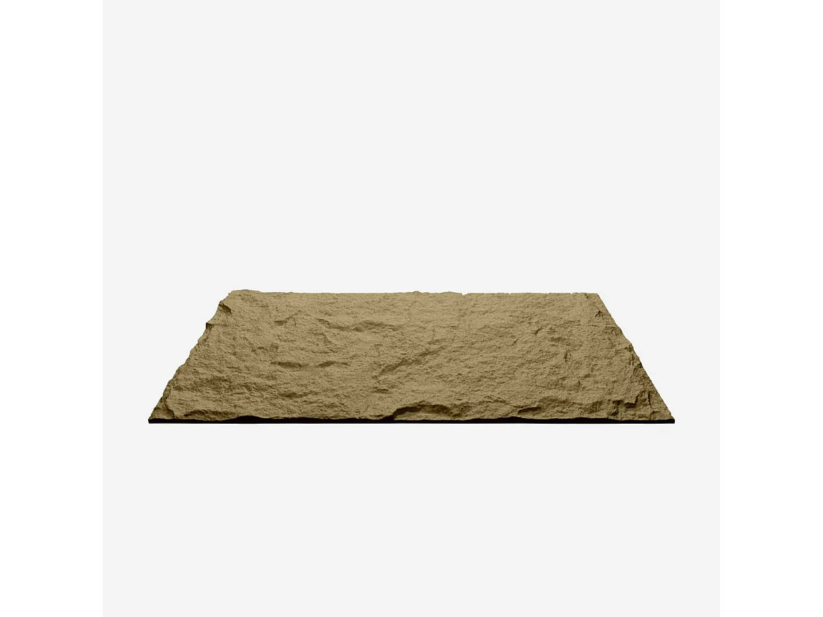 Ensemble de 10 panneaux décoratifs effet pierre 3D, revêtement mural PU 7,2 m² (120 x 60 x 3 cm), Tufo