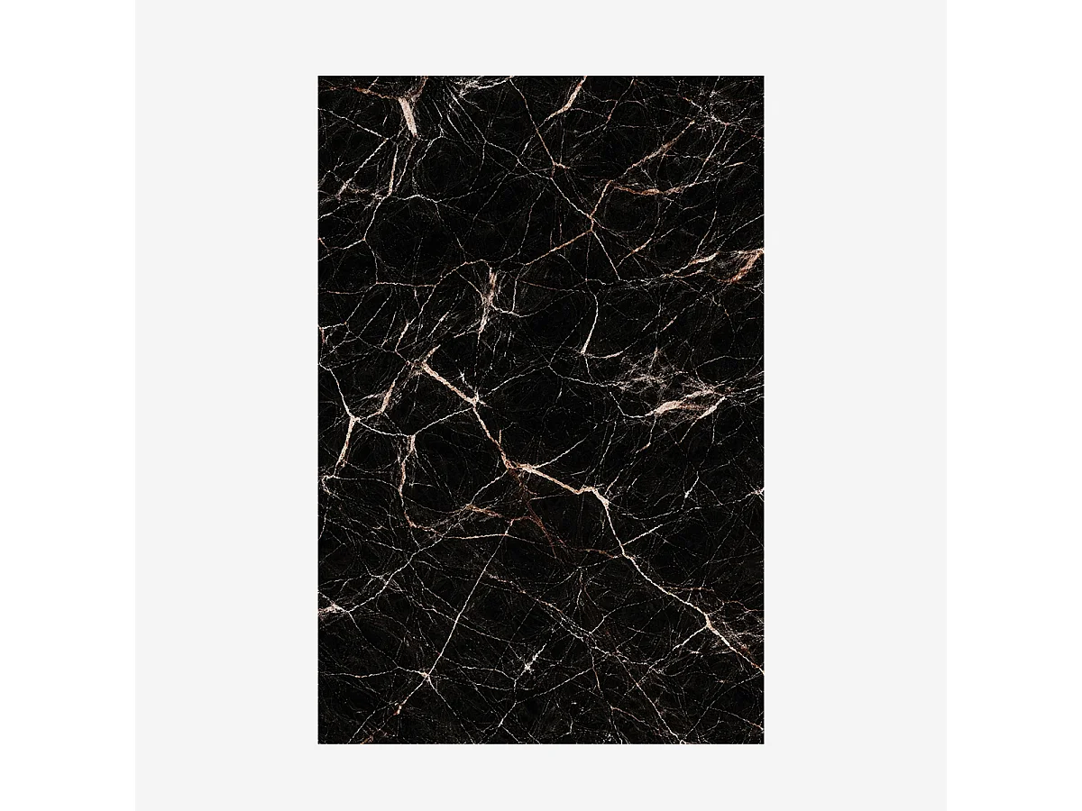 Panneau décoratif en grès cérame effet marbre, lot de 6 pièces, revêtement mural PVC 4,3 m², finition UV, 120 x 60 cm, marbre noir