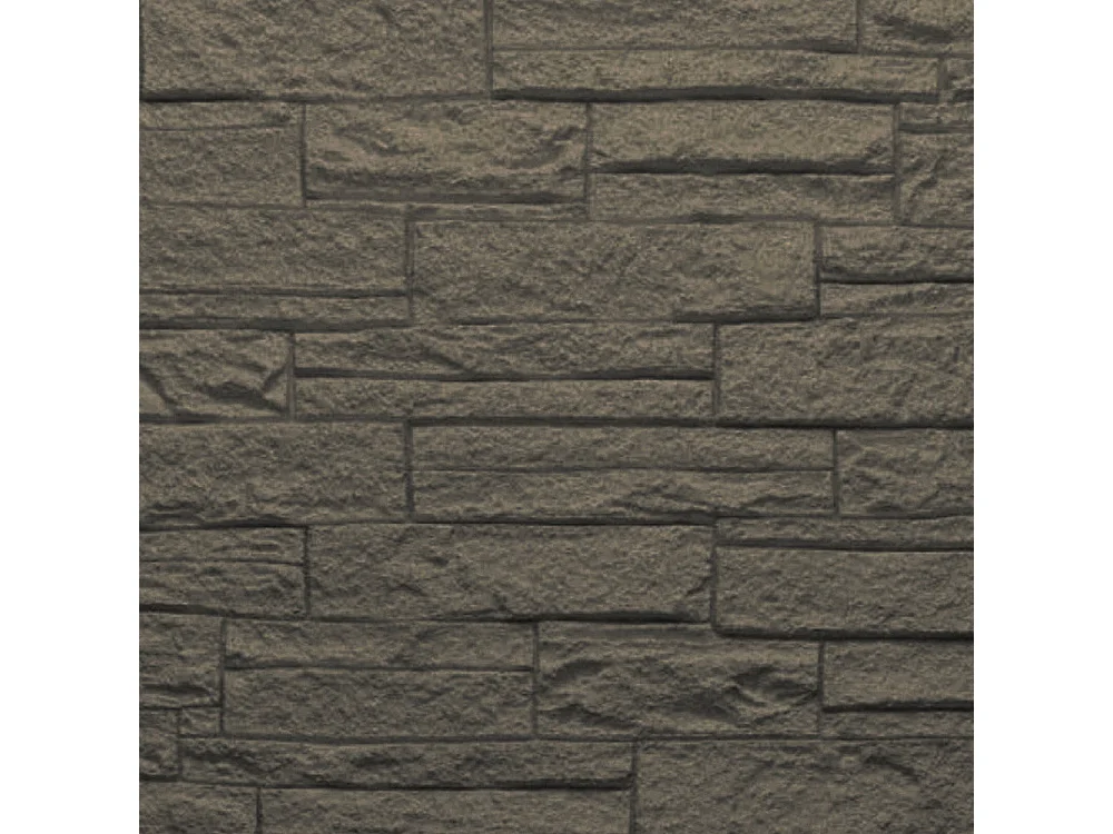 Zestaw dekoracyjnych paneli 3D z efektem cegły i kamienia, 12 szt., 8,6 m2, okładzina ścienna PU, 120 x 60 x 2,5, kolor łupkowy szary