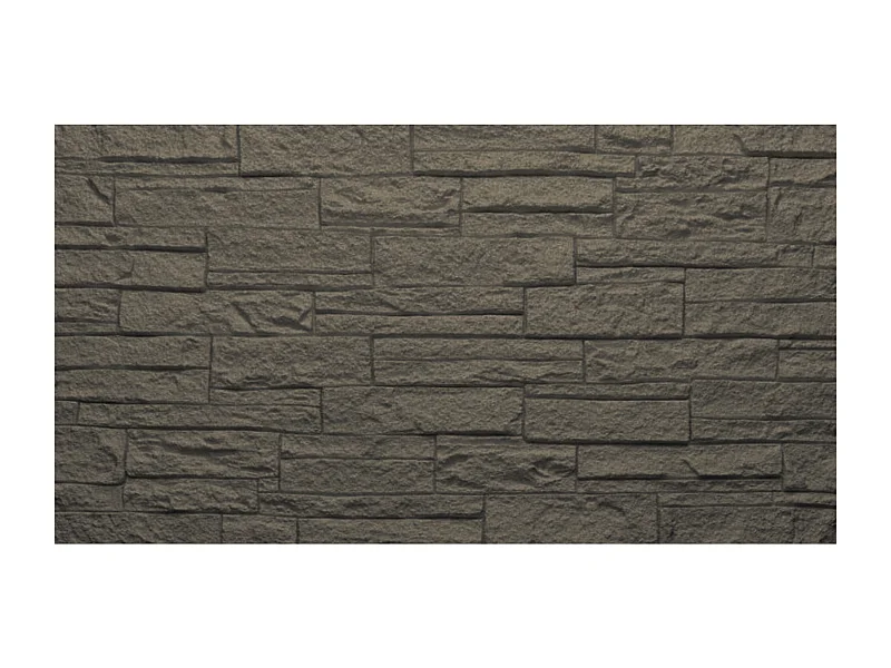 Zestaw dekoracyjnych paneli 3D z efektem cegły i kamienia, 12 szt., 8,6 m2, okładzina ścienna PU, 120 x 60 x 2,5, kolor łupkowy szary