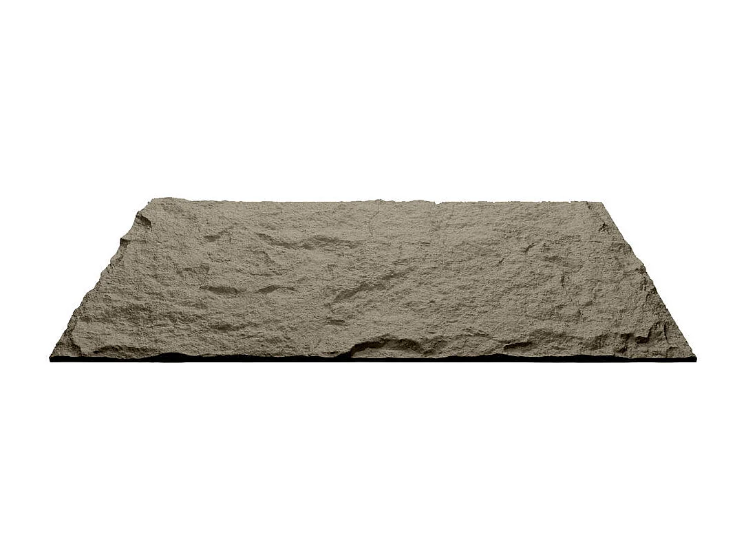 Ensemble de 10 panneaux décoratifs effet pierre 3D, revêtement mural PU 7,2 m², 120x60x3 cm, gris ciment