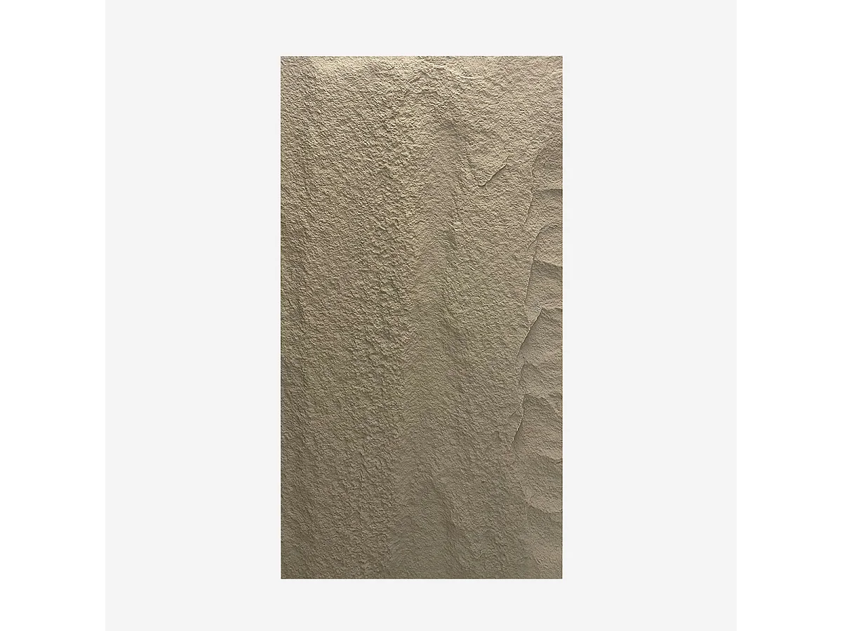 Ensemble de 10 panneaux décoratifs effet pierre 3D, revêtement mural PU 7,2 m², 120 x 60 x 3 cm, gris ciment