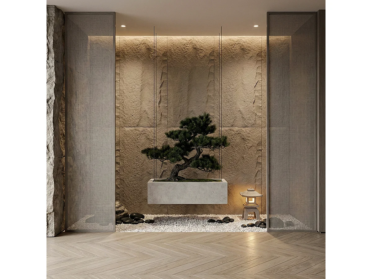 Ensemble de 10 panneaux décoratifs effet pierre 3D, revêtement mural PU 7,2 m², 120 x 60 x 3 cm, gris ciment