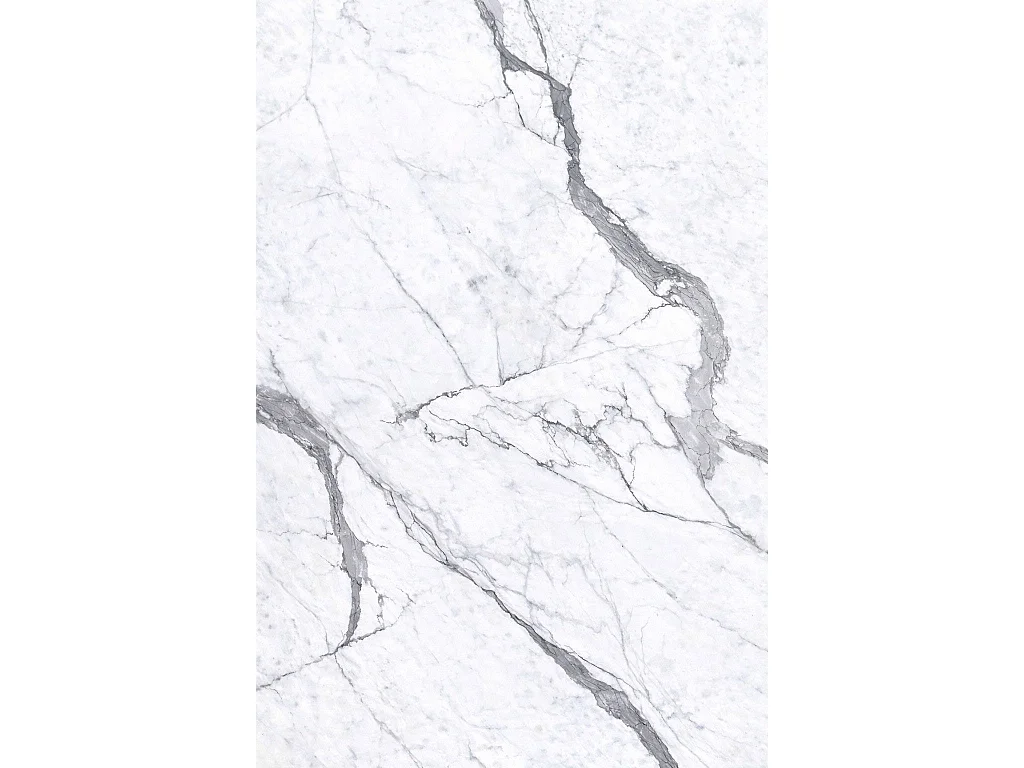 Panneau décoratif grès cérame effet marbre, lot de 6, PVC 4,3m², finition UV, 120x60 cm, blanc